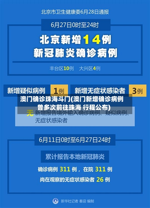 澳门确诊珠海斗门(澳门新增确诊病例曾多次前往珠海 行程公布)