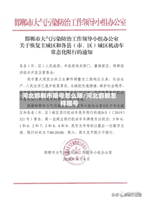 河北邯郸市限号怎么限/河北邯郸怎样限号