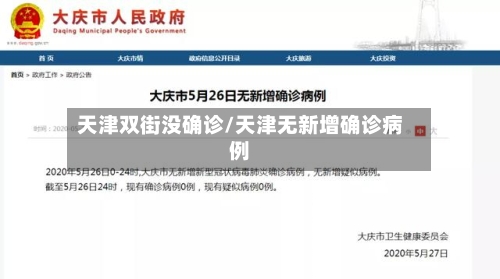 天津双街没确诊/天津无新增确诊病例-第2张图片
