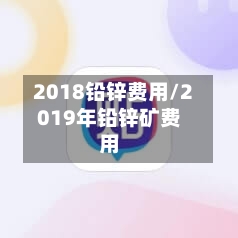 2018铅锌费用/2019年铅锌矿费用
