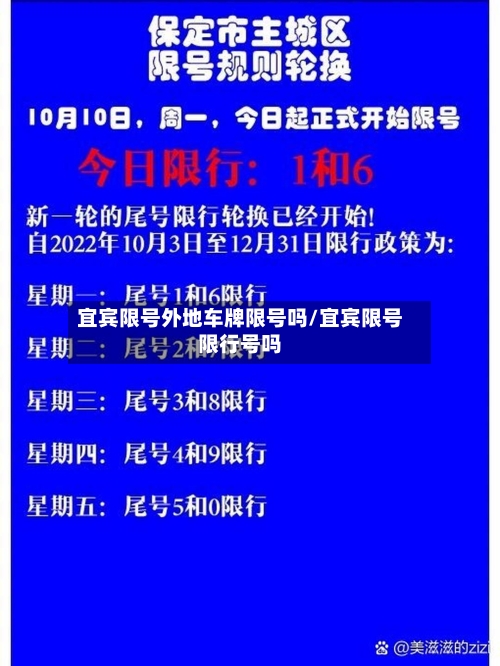 宜宾限号外地车牌限号吗/宜宾限号限行号吗-第2张图片