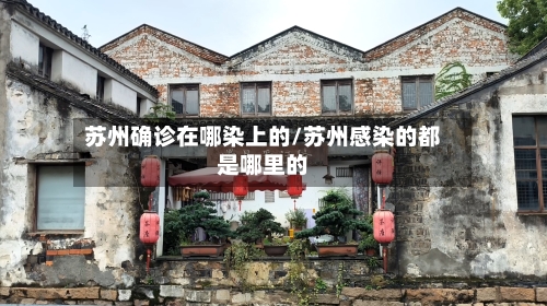 苏州确诊在哪染上的/苏州感染的都是哪里的