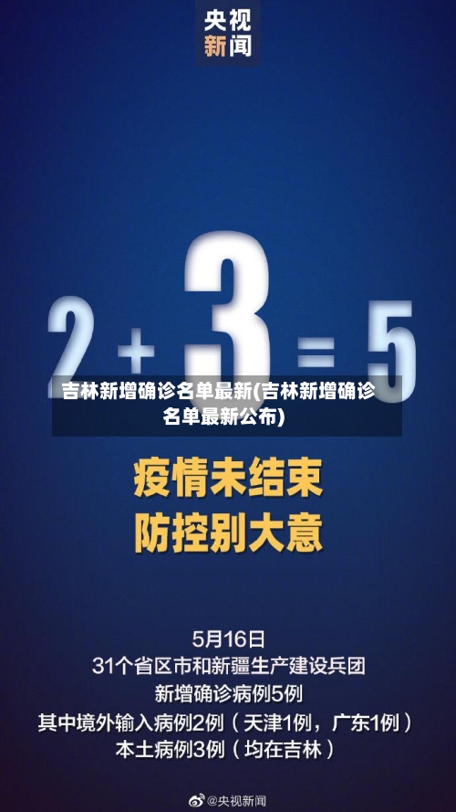 吉林新增确诊名单最新(吉林新增确诊名单最新公布)-第2张图片
