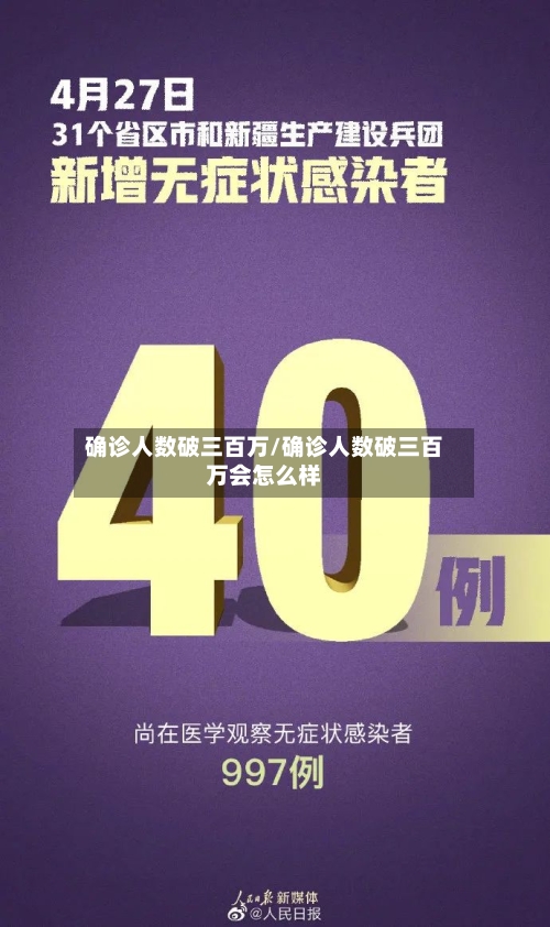 确诊人数破三百万/确诊人数破三百万会怎么样