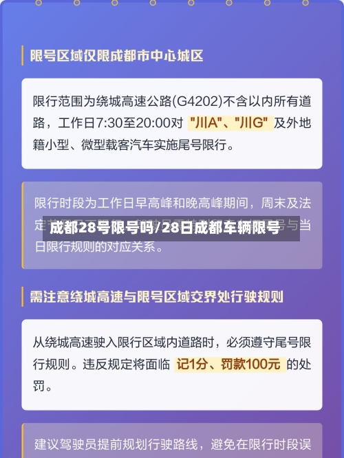 成都28号限号吗/28日成都车辆限号