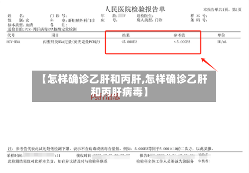 【怎样确诊乙肝和丙肝,怎样确诊乙肝和丙肝病毒】