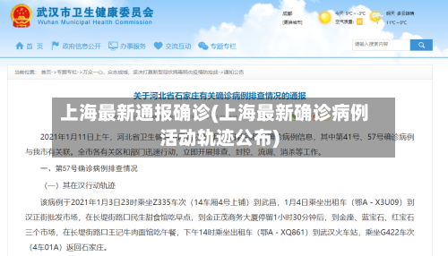 上海最新通报确诊(上海最新确诊病例活动轨迹公布)-第2张图片