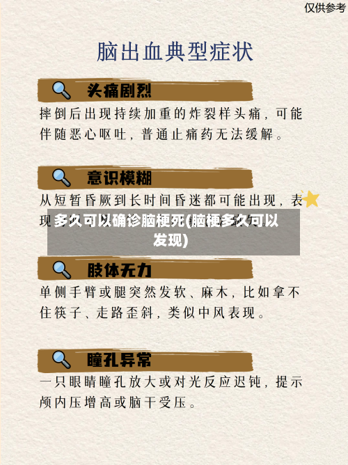 多久可以确诊脑梗死(脑梗多久可以发现)