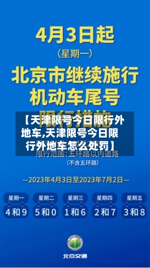 【天津限号今日限行外地车,天津限号今日限行外地车怎么处罚】