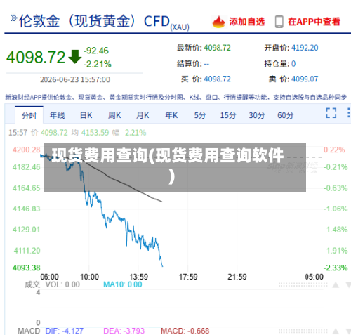 现货费用查询(现货费用查询软件)