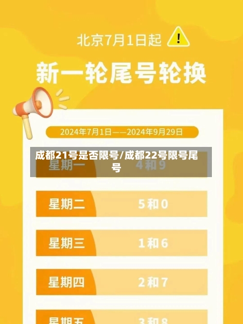 成都21号是否限号/成都22号限号尾号