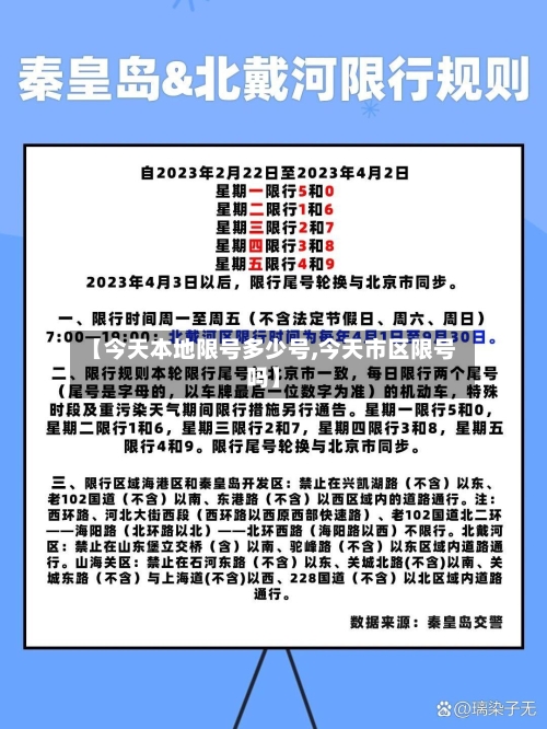 【今天本地限号多少号,今天市区限号吗】