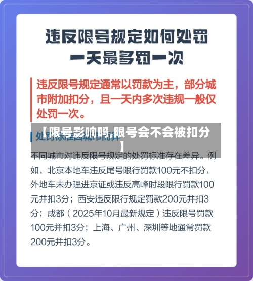 【限号影响吗,限号会不会被扣分】
