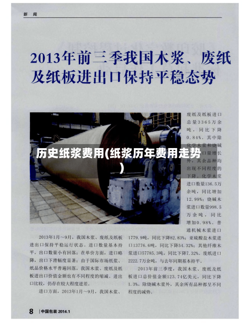 历史纸浆费用(纸浆历年费用走势)-第3张图片