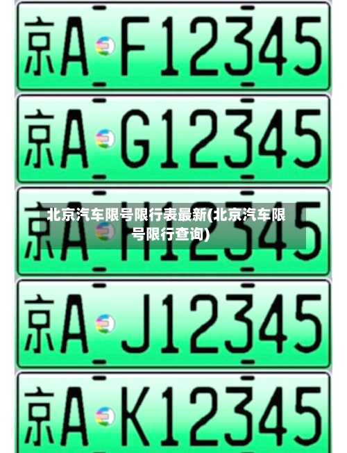 北京汽车限号限行表最新(北京汽车限号限行查询)-第3张图片