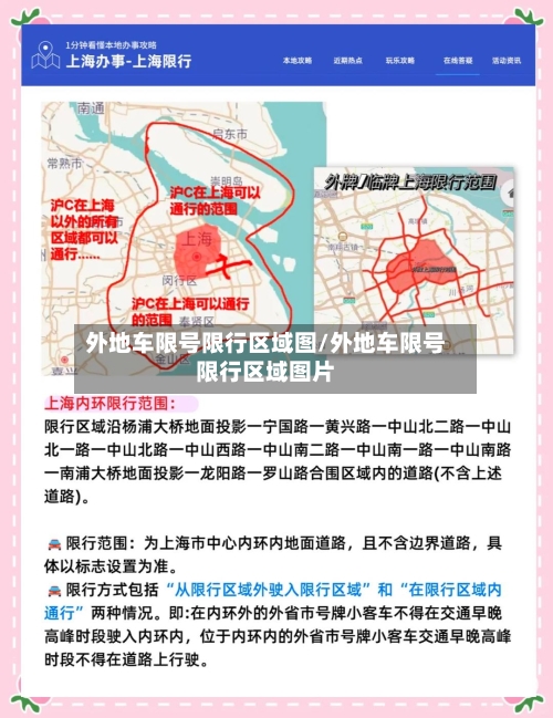 外地车限号限行区域图/外地车限号限行区域图片-第2张图片