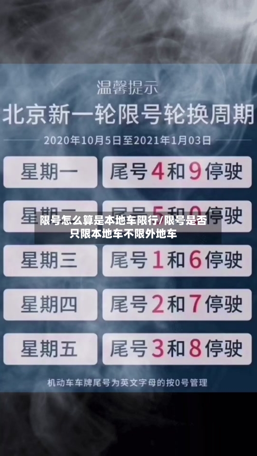 限号怎么算是本地车限行/限号是否只限本地车不限外地车