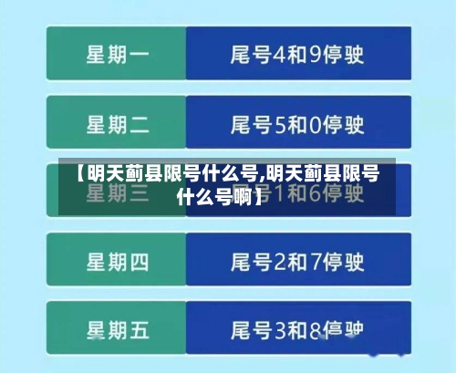 【明天蓟县限号什么号,明天蓟县限号什么号啊】-第2张图片
