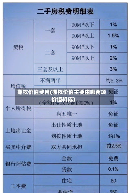 期权价值费用(期权价值主要由哪两项价值构成)