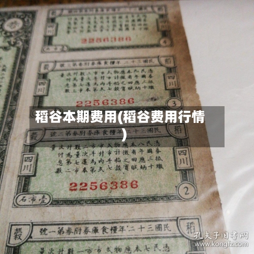 稻谷本期费用(稻谷费用行情)