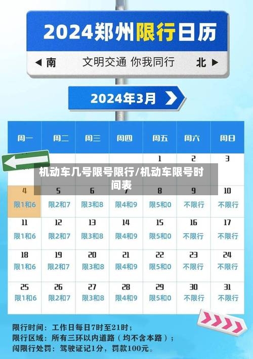 机动车几号限号限行/机动车限号时间表-第3张图片