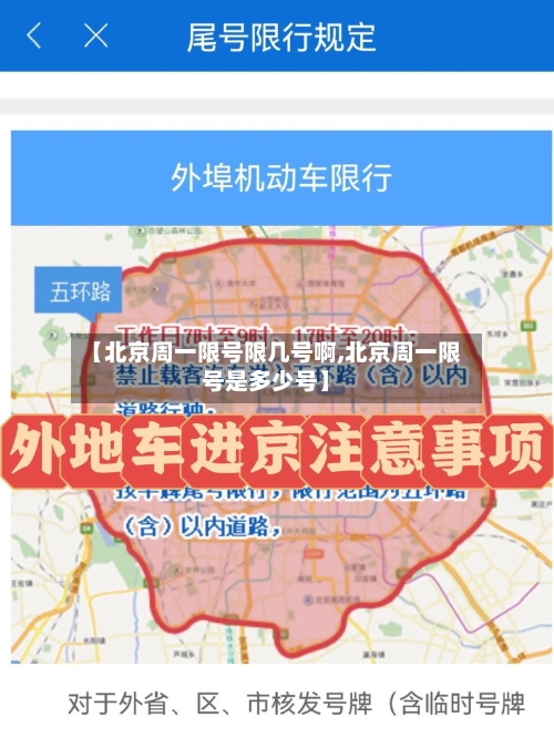 【北京周一限号限几号啊,北京周一限号是多少号】