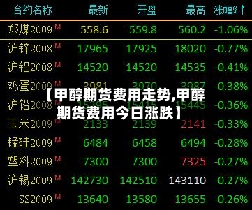 【甲醇期货费用走势,甲醇期货费用今日涨跌】-第3张图片