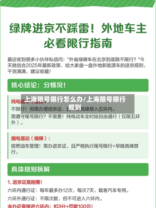 上海限号限行怎么办/上海限号限行规则-第2张图片