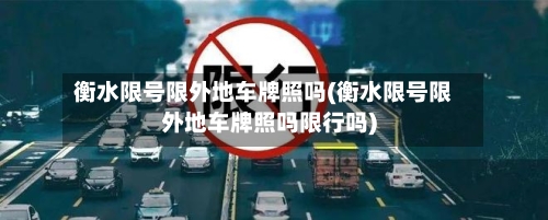 衡水限号限外地车牌照吗(衡水限号限外地车牌照吗限行吗)-第2张图片