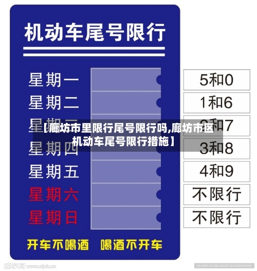 【廊坊市里限行尾号限行吗,廊坊市区机动车尾号限行措施】