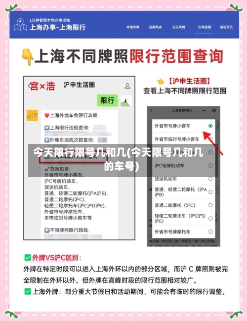 今天限行限号几和几(今天限号几和几的车号)
