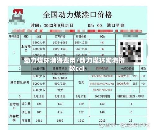 动力煤环渤海费用/动力煤环渤海指数cci