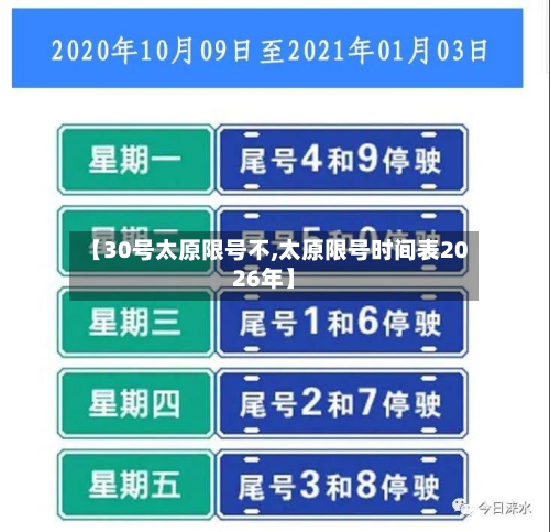 【30号太原限号不,太原限号时间表2026年】-第2张图片