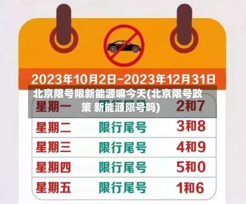 北京限号限新能源嘛今天(北京限号政策 新能源限号吗)