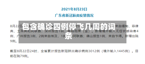 包含确诊四例停飞几周的词条-第2张图片