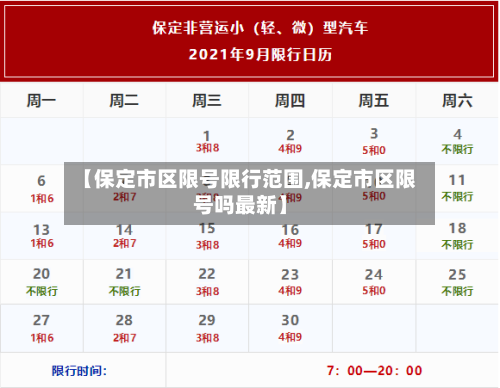 【保定市区限号限行范围,保定市区限号吗最新】-第2张图片