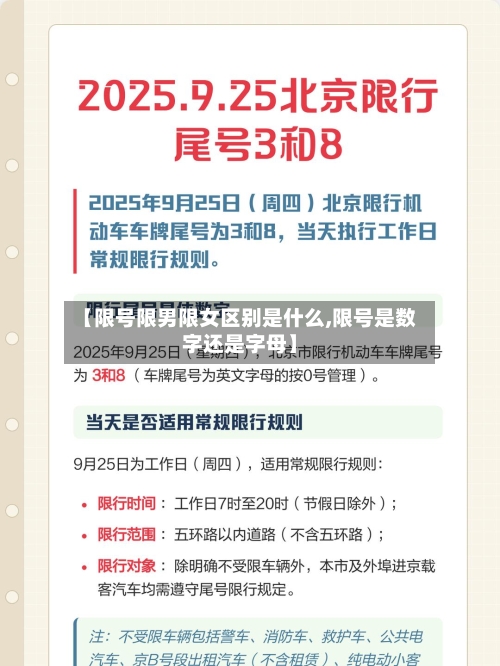【限号限男限女区别是什么,限号是数字还是字母】-第2张图片